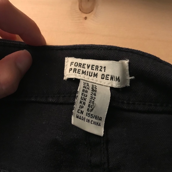 F21 midnight blue frayed shorts - Picture 4 of 5